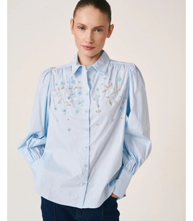 ALMA EN PENA dámská košile ICE BLUE (4)