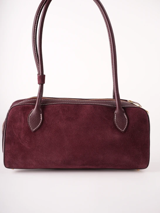 GROSSO BAG dámská kabela kůže bordová