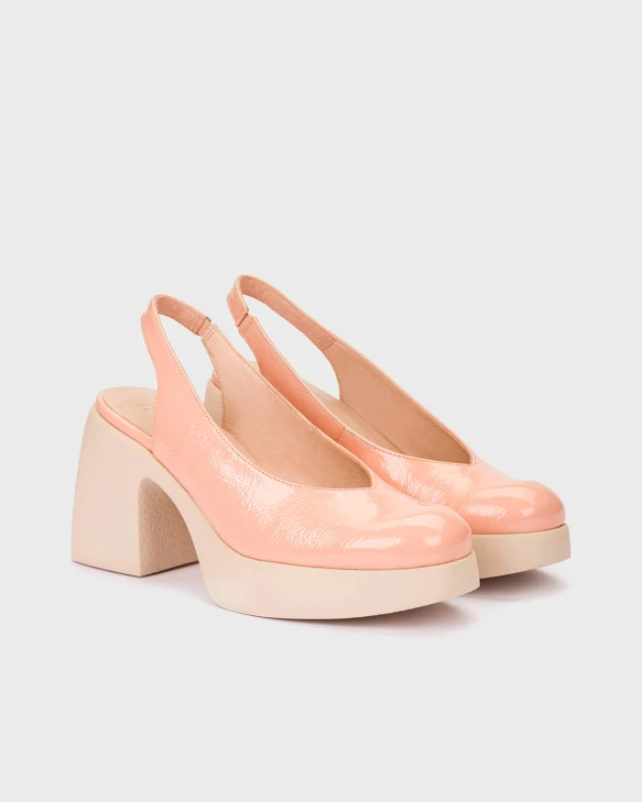 WONDERS dámské lodičky bez paty meruňkové