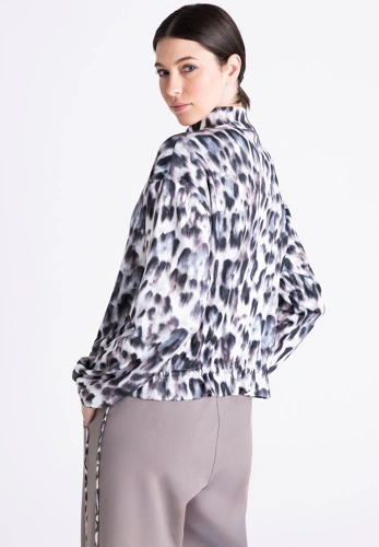 TUZZI QUIET WILD dámská mikina na zip Leopard (3)