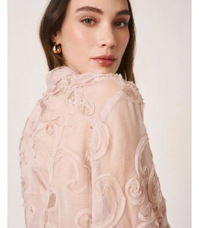 ALMA EN PENA dámská halenka béžová floral (4)