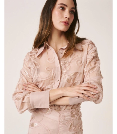 ALMA EN PENA dámská halenka béžová floral (1)