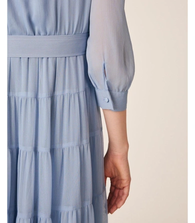 ALMA EN PENA dámské šaty dlouhé SKY BLUE (6)