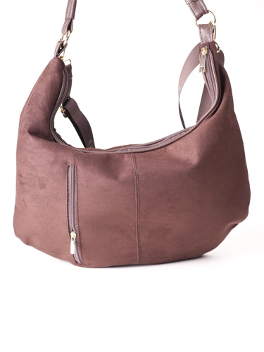 GROSSO BAG dámská kabela kožená hnědá (3)