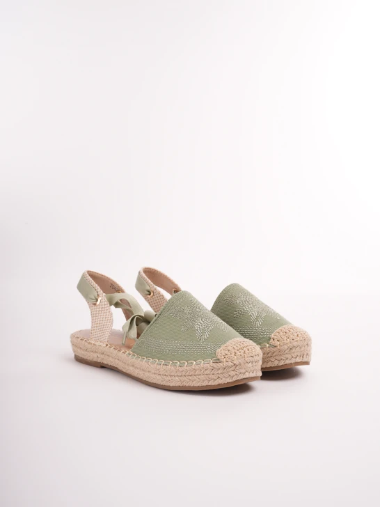PASS dámské espadrilky na tkaničku zelené