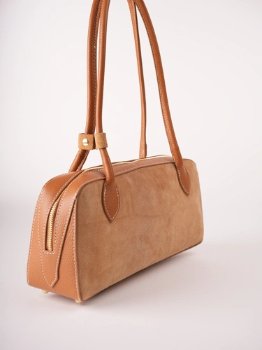 GROSSO BAG dámská kabela kůže béžová (1)