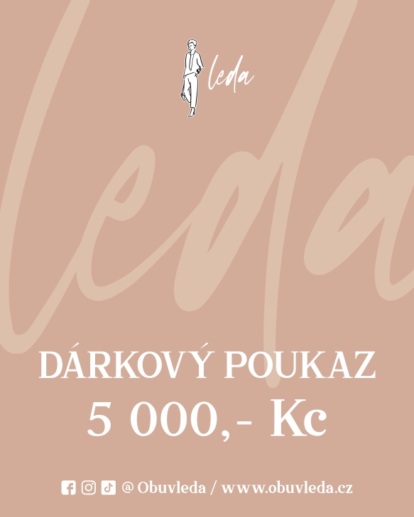 Dárkový poukaz LEDA 5000 Kč