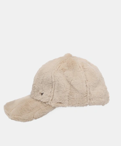 PEPE moll GORRO  dámská kožešinová kšiltovka béžová (3)