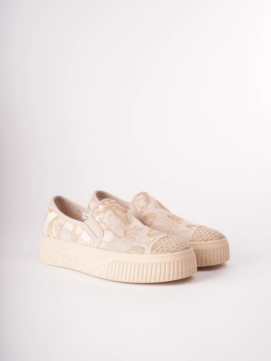 PASS dámské espadrilky zlaté