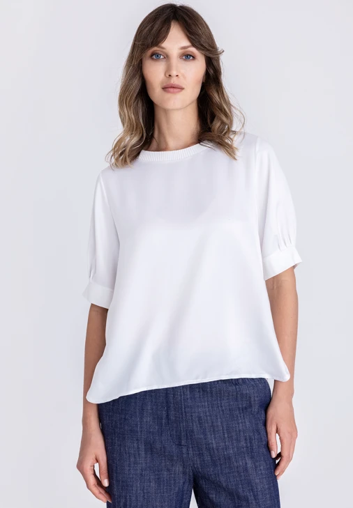 TUZZI ESSENTIALS dámská halenka bílá