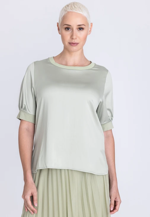 TUZZI ESSENTIALS dámská halenka olivová
