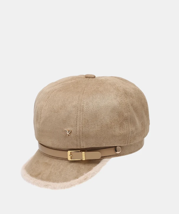 PEPE moll GORRO  dámský baret s kšiltem světle hnědý