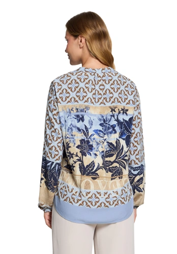 BETTY BARCLAY dámská halenka béžovomodrá Floral (1)