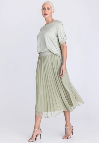 TUZZI ESSENTIALS dámská halenka olivová (3)