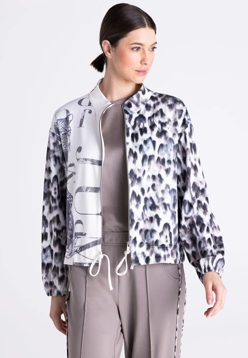TUZZI QUIET WILD dámská mikina na zip Leopard