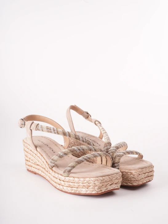 ALMA EN PENA dámské espadrilky béžové