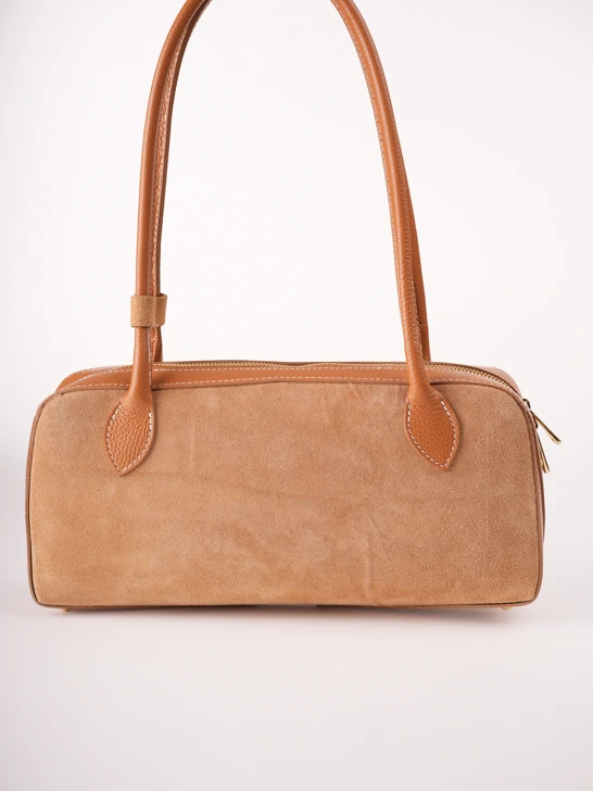 GROSSO BAG dámská kabela kůže béžová