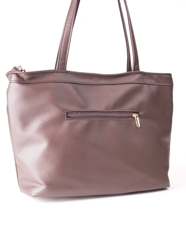 GROSSO BAG dámská kabela kožená hnědá (3)