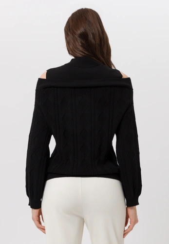 TUZZI EBONY dámský strickpullover černý (1)