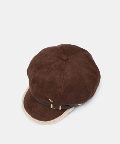 PEPE moll GORRO dámský baret s kšiltem hnědý (2)