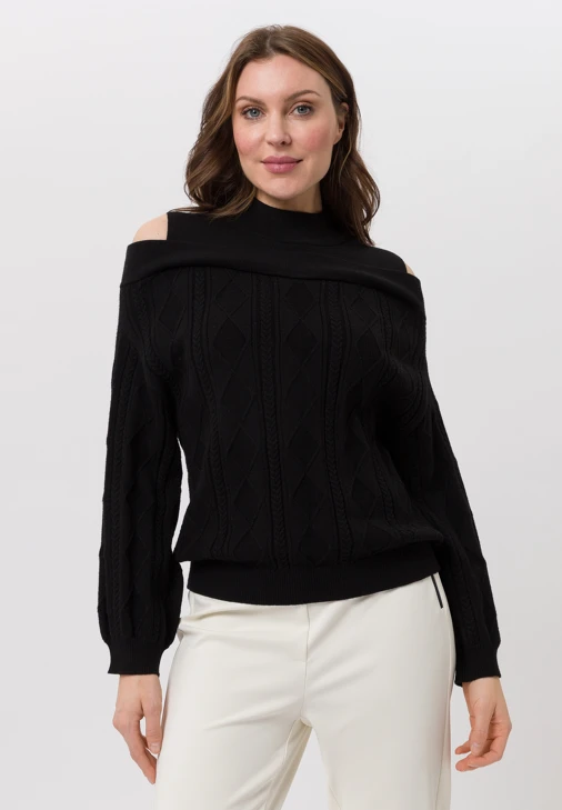 TUZZI EBONY dámský strickpullover černý